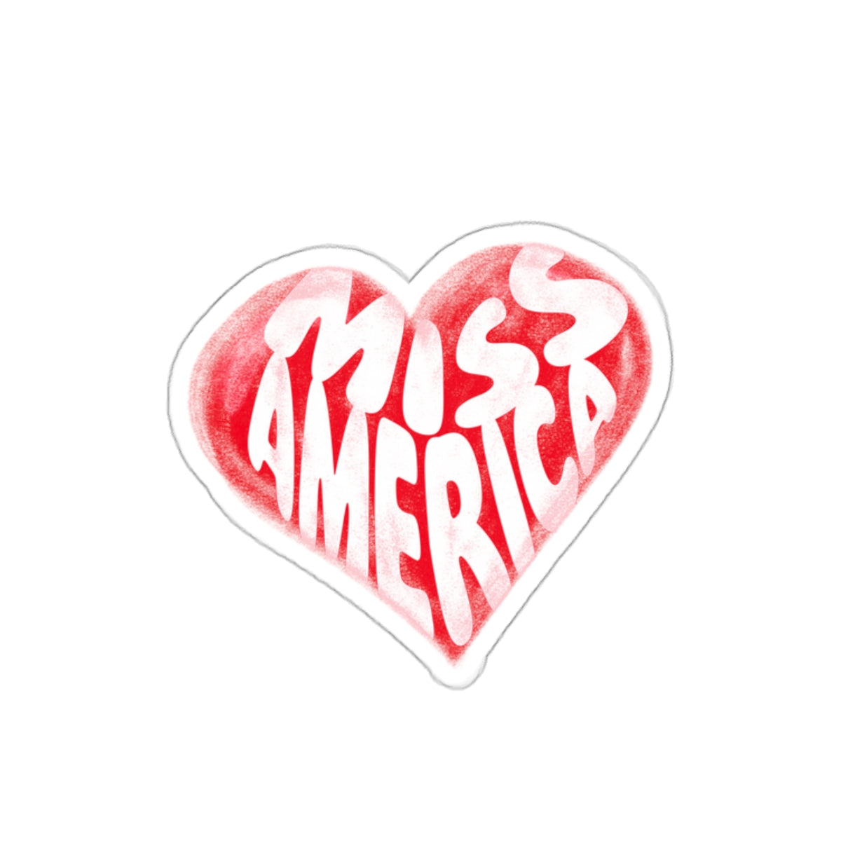 Graffiti Heart Kiss-Cut Stickers