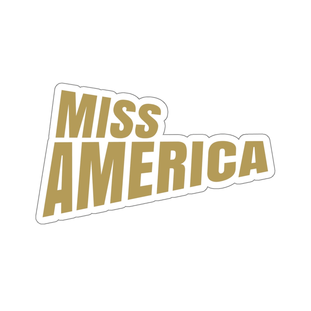 Vintage Miss America Kiss-Cut Stickers