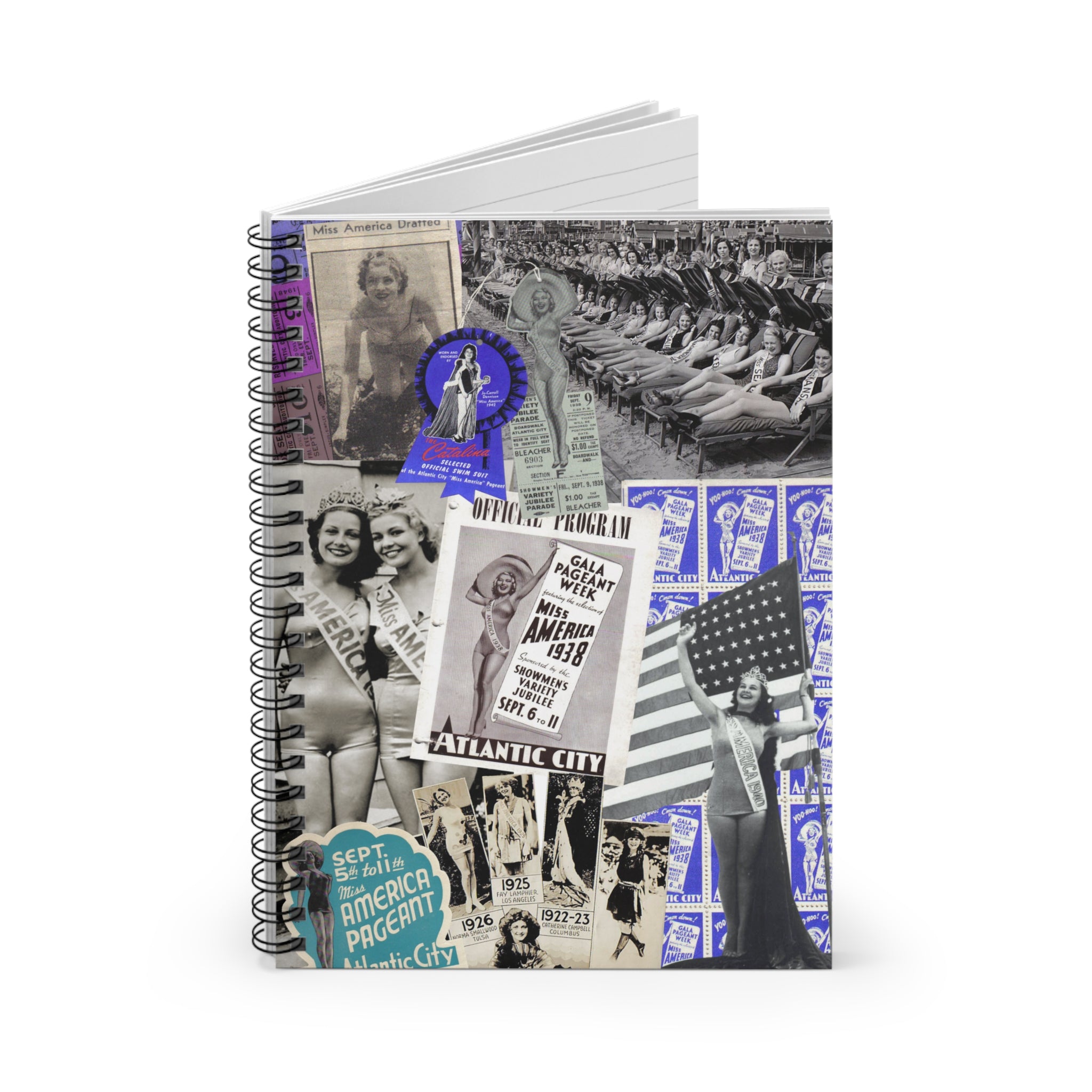 Miss America Collage Spiral Notebook