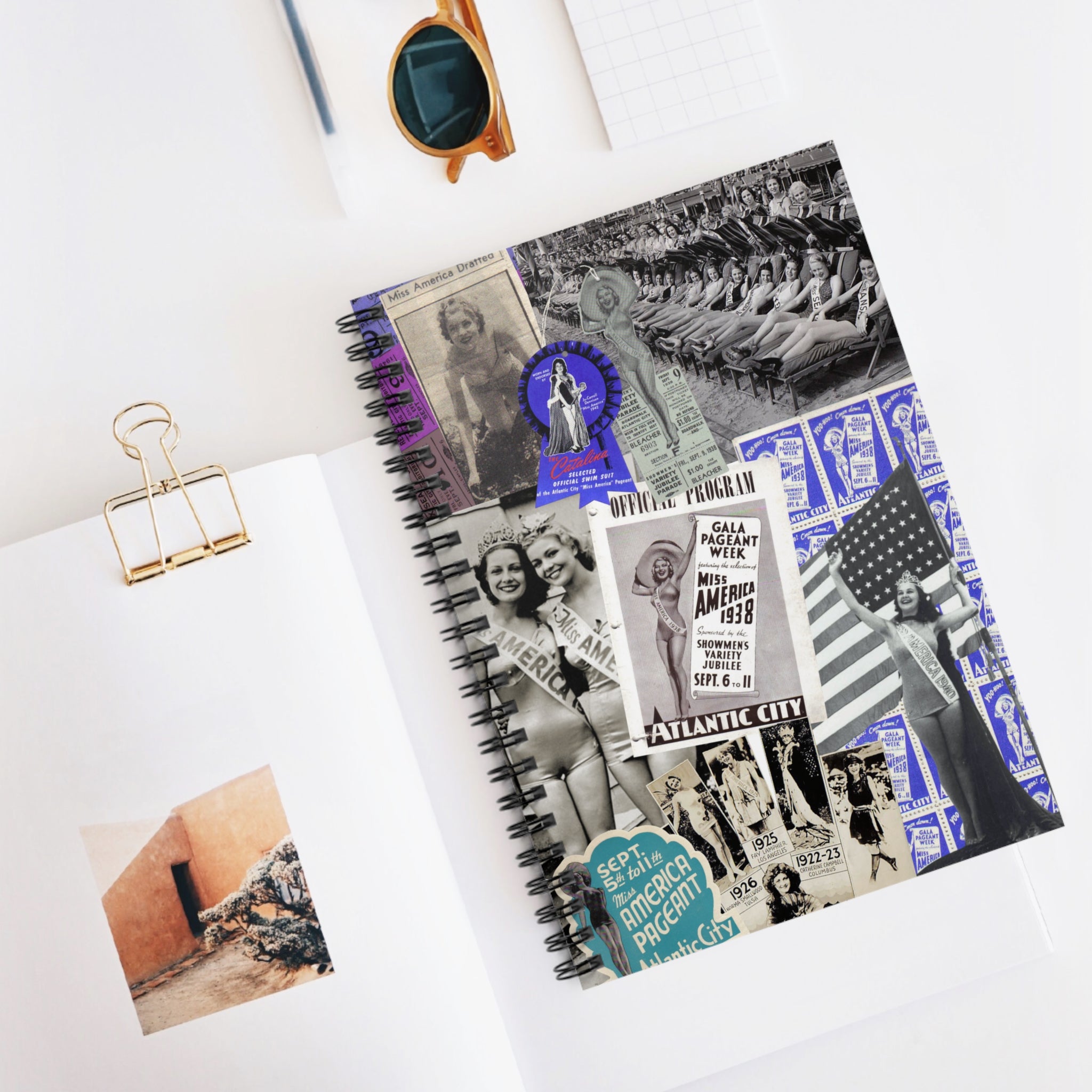 Miss America Academy Collage Spiral Notebook