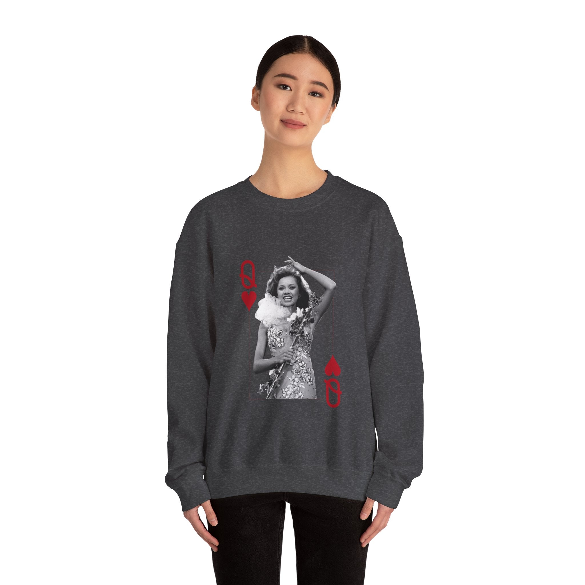 Queen of Hearts Crewneck Sweatshirt