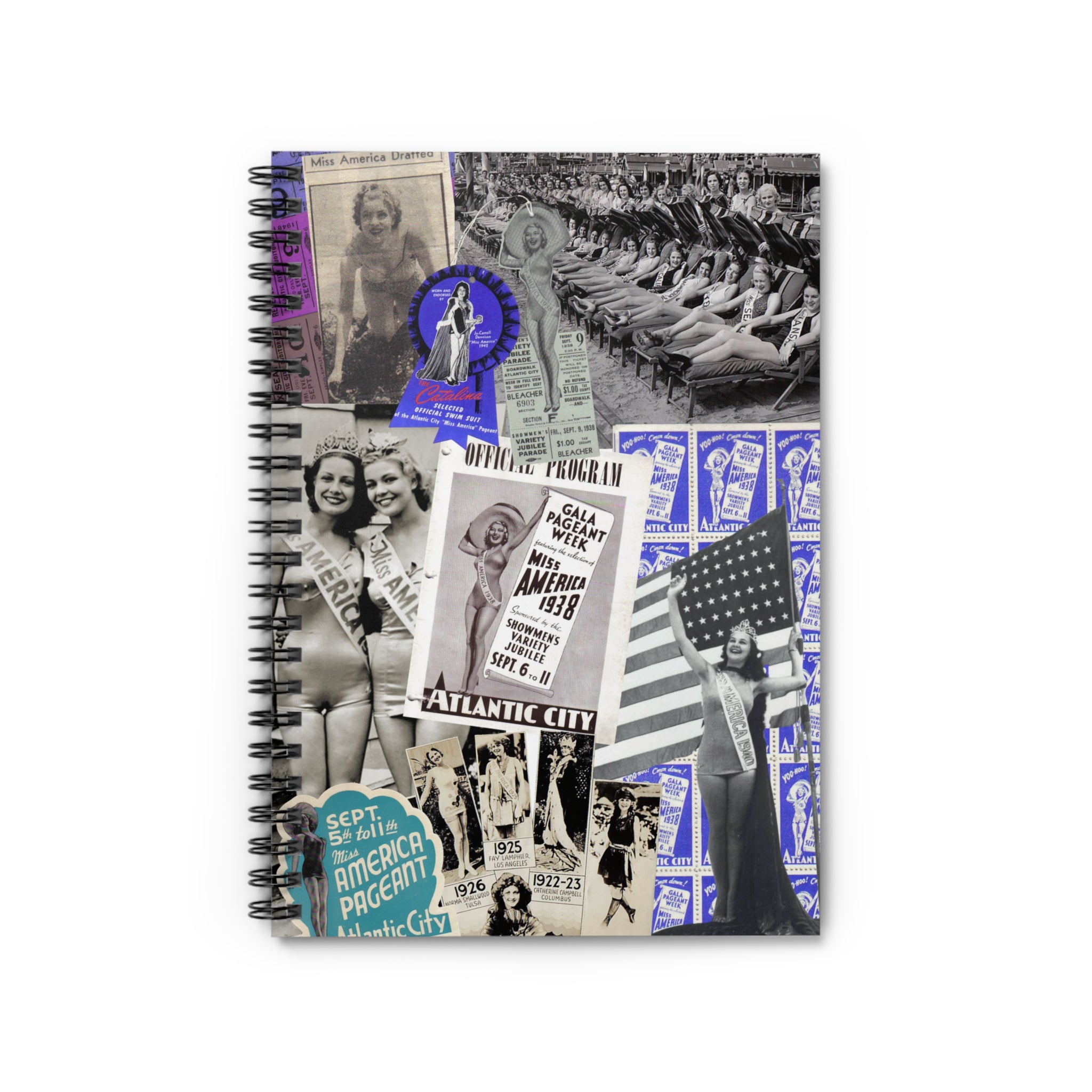 Miss America Academy Collage Spiral Notebook