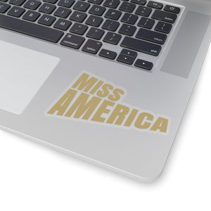 Vintage Miss America Kiss-Cut Stickers