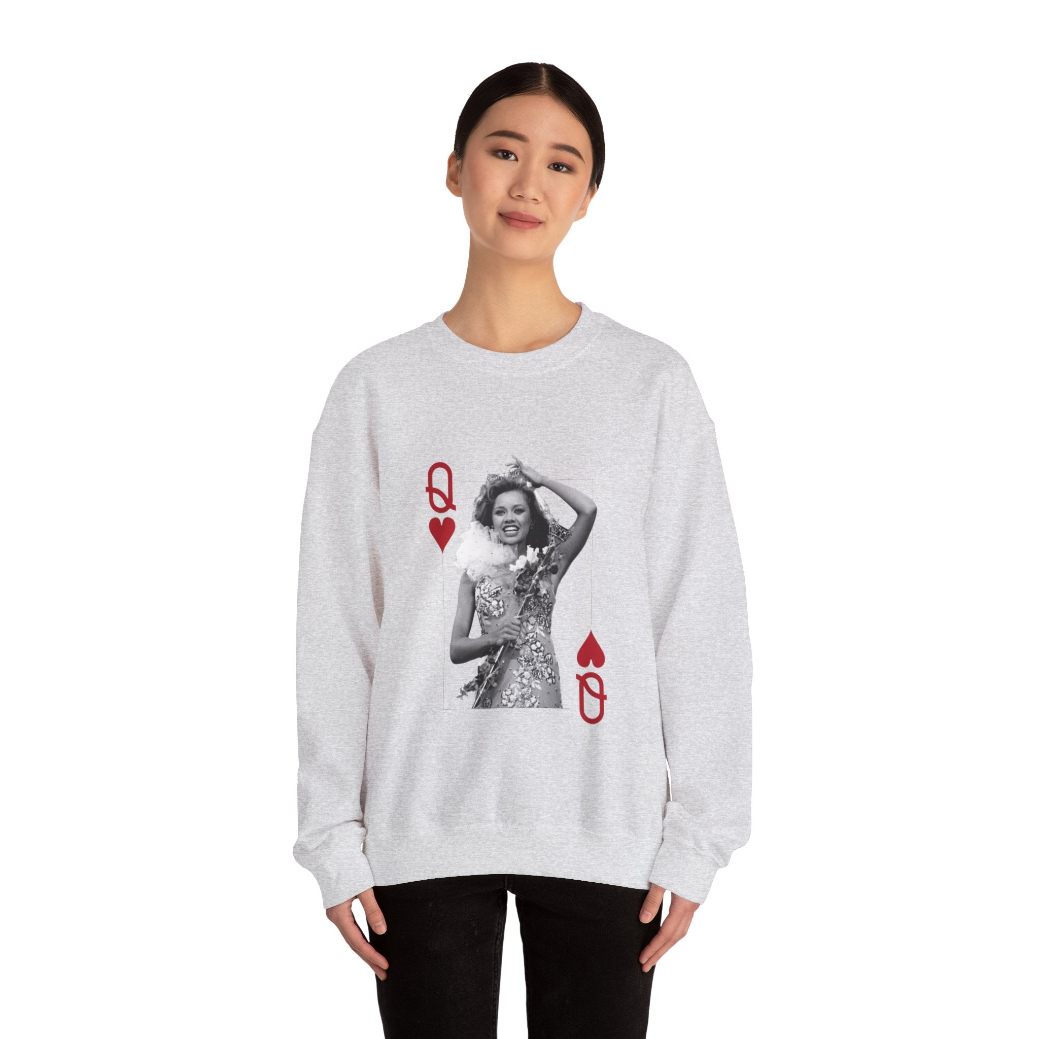 Queen of Hearts Crewneck Sweatshirt